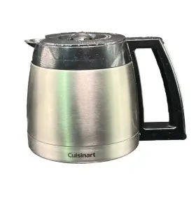 Dcc-2400rc Cuisinart Stainless Steel Coffee Pot 12-cup Carafe Thermal Lid Replacement 6.25 Inch