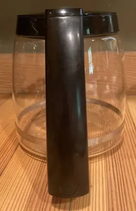 Dcc-500 Cuisinart 12 Cup Coffee Maker Part Glass Carafe And Lid Black Trim #3