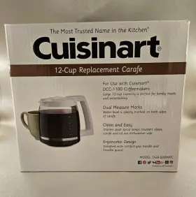 Dgb-500wrc Cuisinart 12-cup Replacement Coffee Carafe White In Box #2