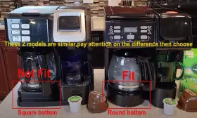 Cupall 726084546615 Coffee Machine Replacement 12cup Glass Carafe Fit With Hamilton Beach #2