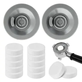 Coffeecleaning-14 Curaceq 12 Pcs Cleaning Tablets And 2 Rubber 1 Count Pack Of 14 14-pack