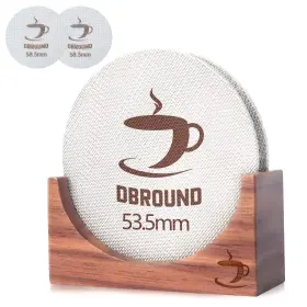 B0bzl7nhw1-a Dbround 2 Packs 53.5 Puck Screen With Stand - Metal Espresso Coffee Filter Reusable