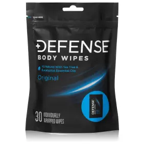 Defense Soap 810035571198 Body Wipes - 30 Travel With Tea Tree And Eucalyptus Oil