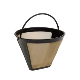 Dcc-450 Delibru 688130537520 Gold Tone #2 Cone Reusable Coffee Filter For Cuisinart Fits 4-5 Cu