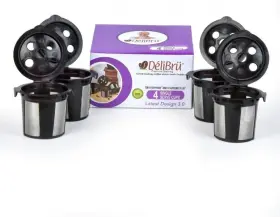 Delibru 688130537575 Reusable K Cups For Keurig Supreme And Plus Coffee Makers 3pcks