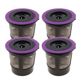 Delibru 722874576749 Reusable K Cups For Keurig 2.0 And 1.0 - Pack Of 4 Black Easy To Clean Ne #2