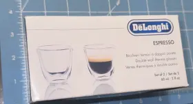 Delonghi 004399324787 Deftlonghi - 2-oz. Espresso Cups 2-pack Glass/transparent Read