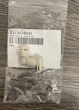 5513222441 Delonghi Thermoblock Connector Adapter For Deftlonghi Coffee Machines Genuine Part L-shape