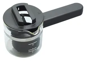 7313285449 Delonghi Replacement Glass Black Carafe For Coffee Combi Machines