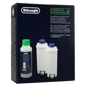 As00002528 Delonghi Coffee Machine Maintenance Kit 2 Water Filters 1 Ecodecalk Descaler