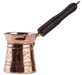 Demmex 681925091063 Turkish Coffee Pot 7 Oz Cezve Ibrik Briki Stovetop With Handle