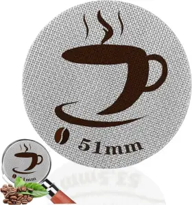 Dervyxious 313043621614 51mm Espresso Puck Screen Reusable Replacement Perfect