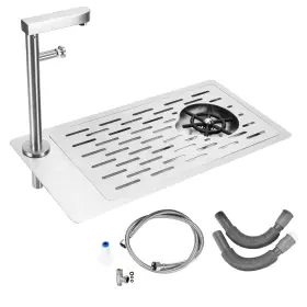 Os0178 Dibtsa Pitcher Rinser Stainless Steel Countertop Glass Cup Washer Sink With