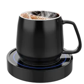 C202441501 Dimux Coffee Warmer With Mug Set Electric Beverage Cup For Desk Office Home Use