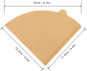 Dingkei 313103561560 Coffee Filter Cone Filters 2 Pour Over For V60 Dri #2