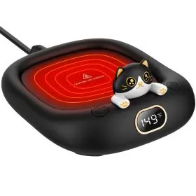 Llc-545 Dltsli Cute Cat Coffee Mug Warmer Electric Beverage Cup For Milk Tea Water Fi