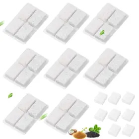 00011 Dodocat 16 Pack Cat Water Fountain Filter With 8 Filters And Sponges White