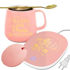 Dolficy 891893218039 Gifts For Mom Mothers Day From Daughter Coffee Mug Warmer And Set
