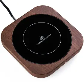Dopudo 725086299192 Coffee Mug Warmer With Auto Shut Off 3 Temperature Settings Brown Wood Grain Des