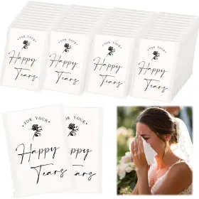 Ht001 Doris Home 48pcs Happy Tears Tissues For Wedding 3 Ply Guests Indi