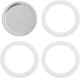Drhomeam 711181113327 2/3/6/9/12 Cup Gasket And Filter For Stovetop Espresso Coffee Makers Rubber Seal