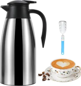 Dumfoin 744110327724 70 Oz Thermal Coffee Carafe For Keeping Hot Updated Liquid
