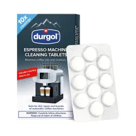 Durgol 728547002751 Espresso Machine And Coffee Maker Cleaning Tablets 10 Count