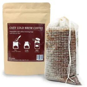 8541892917 Easycoldbrewcoffee Biodegradable Cold Brew Coffee Filters - Disposable Fine Mesh Bags 10 Pack
