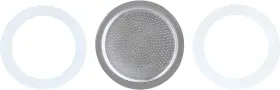 Ez-6cupspare Easyworkz Stovetop Espresso Maker Replacement Silicone 6 Cup Size Gasket Seals And Filter