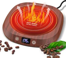 Eioehtl 744110620665 Coffee Warmer Heating Surface 5 Temp Settings And Auto Shutoff 4.4-inches