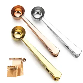 Eledabra 756197801912 Coffee Scoop With 6.49 X 1.42 0.86 Inches Gold Silver Rose