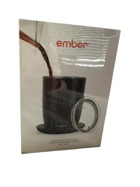 Cm210600us Ember Temperature Control Mug 14 Oz Black Smart Heated Cup With Lid And Charger Nib