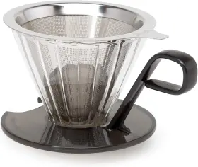 562491 Epoca Primula Seneca Pour Over Coffee Maker Removable Ultra Fine Micro Mesh Stainless
