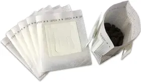 Ergonflow 313050120117 50pcs Portable Coffee Filter Paper Bag Hanging Ear Drip Single Serve