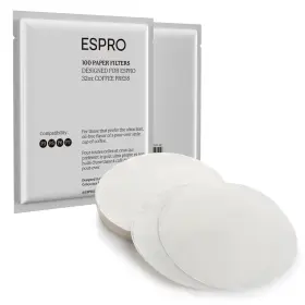 Espro 628233300119 Inch 100 Count Coffee Paper Filters - For French Press P3/p5/p6/p7 32 Ou