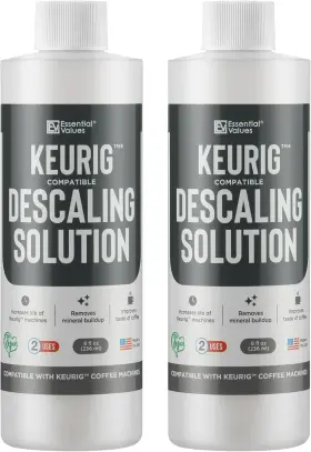 Essential Values 313097253267 Descaling Solution Compatible With Keurig - Coffee Descaler C