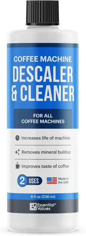 Essential Values 759754389113 Coffee Machine Descaler - 2 Uses Descaling Solution For 8 Fl Oz Pack Of 1
