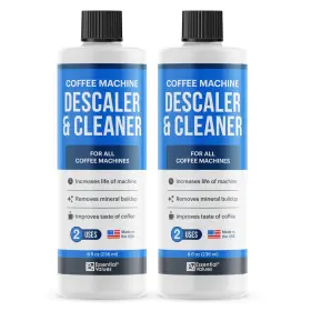 Essential Values 827165680737 Keurig Compatible Descaling Solution 4 Uses Coffee Machine Descaler Cleaner
