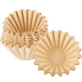 Esbfa555017 Eusoar 1-2 Cup Unbleached Coffee Filters Pack Of 200 Disposable Natural Brown Paper