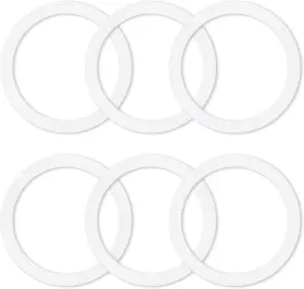 Eustreer 445029470428 6 Pcs Gasket Seal Rings For Bialetti Moka Express Dama Cups - Spare Food Grade