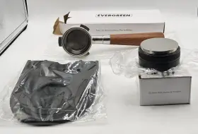 Evergreen 810079611119 Coffee 3 Pc Set 53mm Distributor And Tamper 54mm Portafilter Tamp Mat