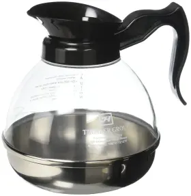 Excellant 789313511211 64 Oz Polycarbonate Coffee Decanters With Stainless Steel Base