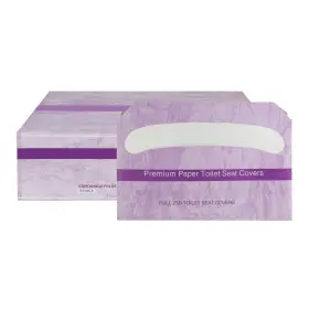 Ezpull 640562145001 Ezbrnd Premium Half Fold Toilet Seat Cover Paper White Pack Of 20x 250 Sheet