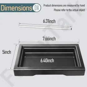 Gga-1g Fancytark Low Profile Drip Tray Black Heat-resistent Abs Plastic Compatible With Gaggia #2