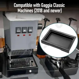 Gga-1g Fancytark Low Profile Drip Tray Black Heat-resistent Abs Plastic Compatible With Gaggia #3