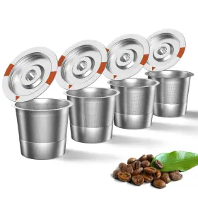 Faqqmcvy 729545230115 Reusable K Cups Coffee Pods For Keurig Full Stainless Steel Refillable Cup