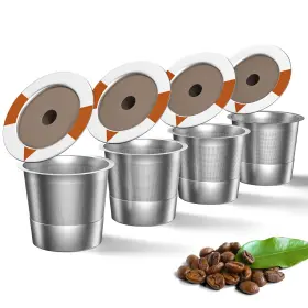 Faqqmcvy 740625495354 Reusable K Cups Coffee Pods For Keurig 1.0 And 2.0 Maker Stainless Steel