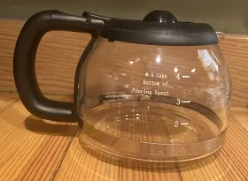 103743 Farberware 5 Cup Coffee Maker Replacement Part Glass Carafe And Lid #2
