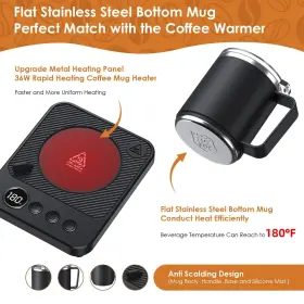 Felibeaco 714955195550 Coffee Mug Warmer And Set For Desk Electric 36w Cup With Auto #2