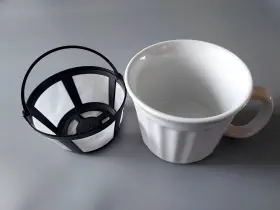 Gtpo2 Fifokicho Coffee Pot/mug 1 - 2 Cups Reusable Bpa Free Filter Simplest Brewing Method